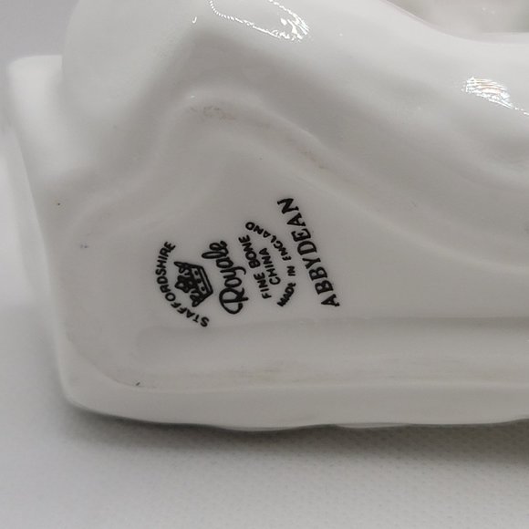 Staffordshire Royale Fine Bone China - Floral Log / Made in England / Abbydean - Picture 6 of 6